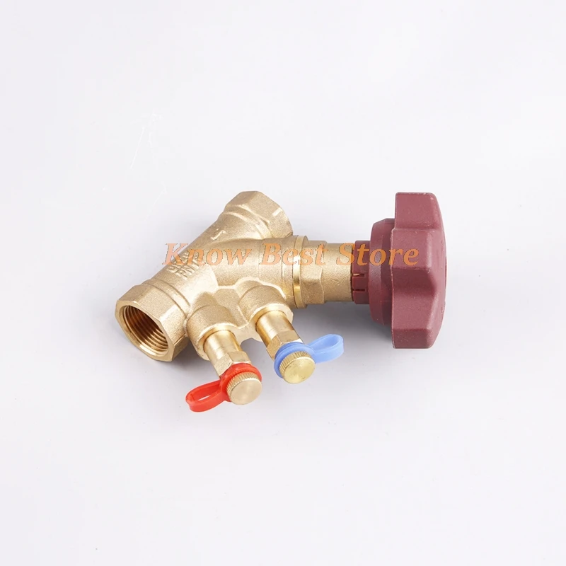 1PCS DN15 DN20 DN25 Flow Control Valve Brass Balance Valve Control Valve DN32 DN40
