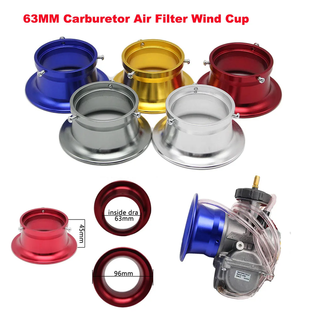 

Carburetor Wind Cup For PWK Keihin PWM 34 36 38 40 42mm 63mm Horn Cup Motorcycle Modified Carburedor OKO KOSO MIKUNI