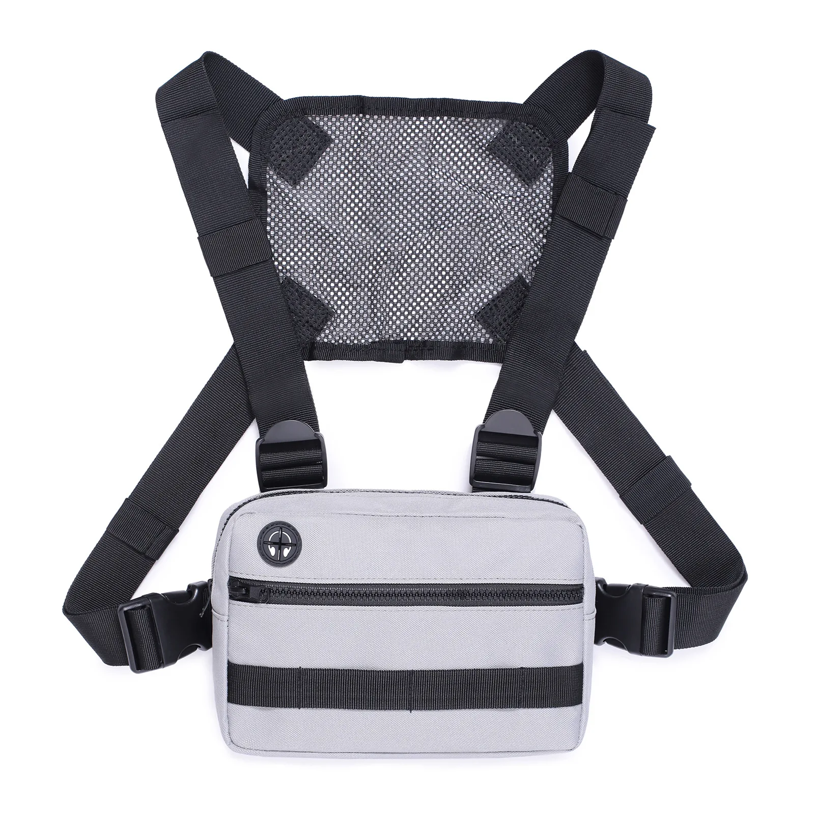 

1PCS Unisex Streetwear Chest Bag Vest Rig for Men Waistcoat Hip Hop Pouching Bag Tactics Belt Bag Fanny Waist Packs 4 Colors