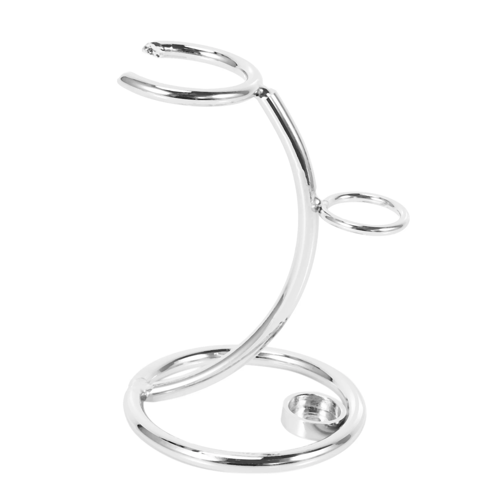 A47F-Universal Shaving Brush Stand Simple Metal Safe Razor And Brush Holder Stand Shaver Kit Organizer For Men