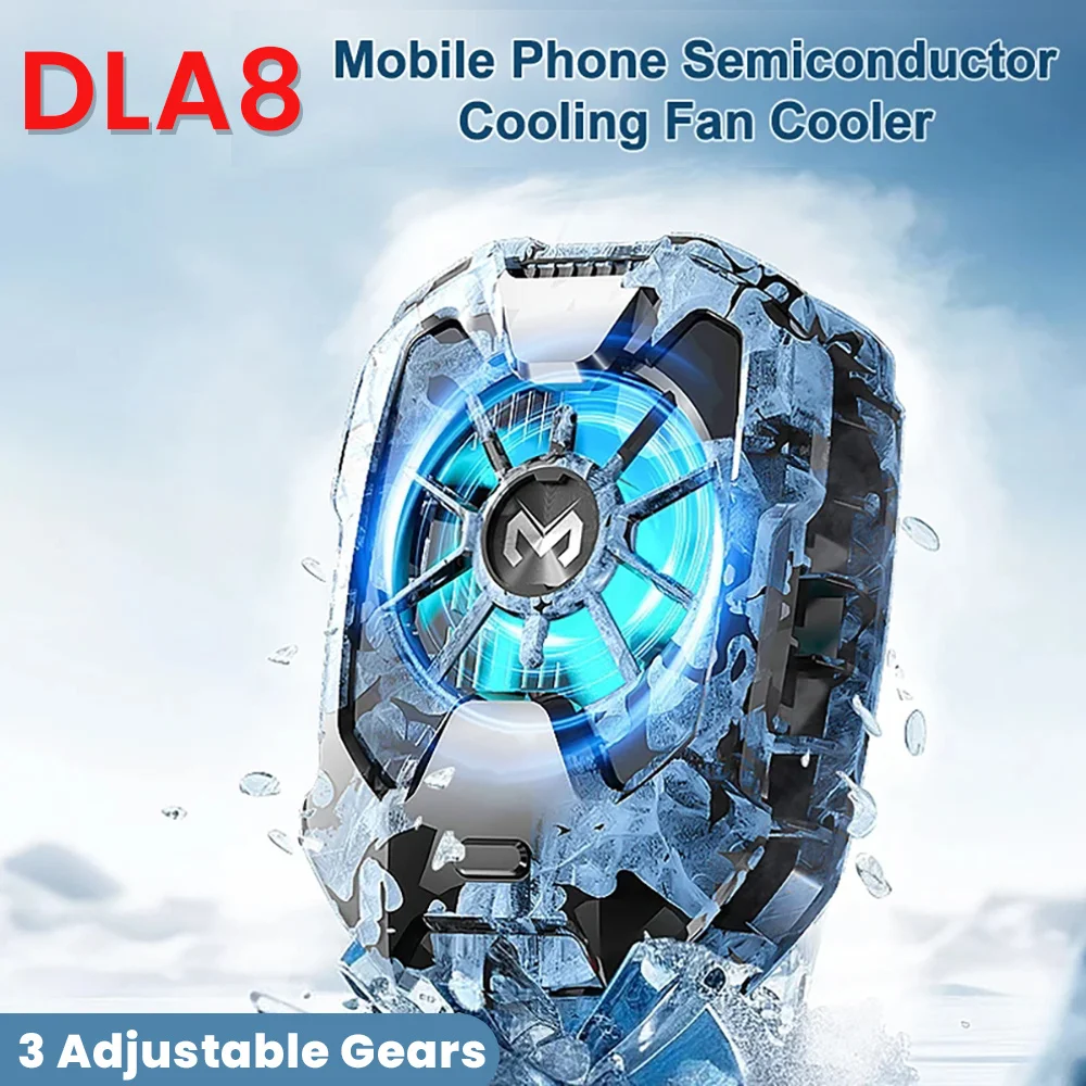 MEMO DLA8 Mobile Phone Semiconductor Cooling Fan Radiator for IPhone Android PUBG  Back Clip Game Cooler Gaming Accessories