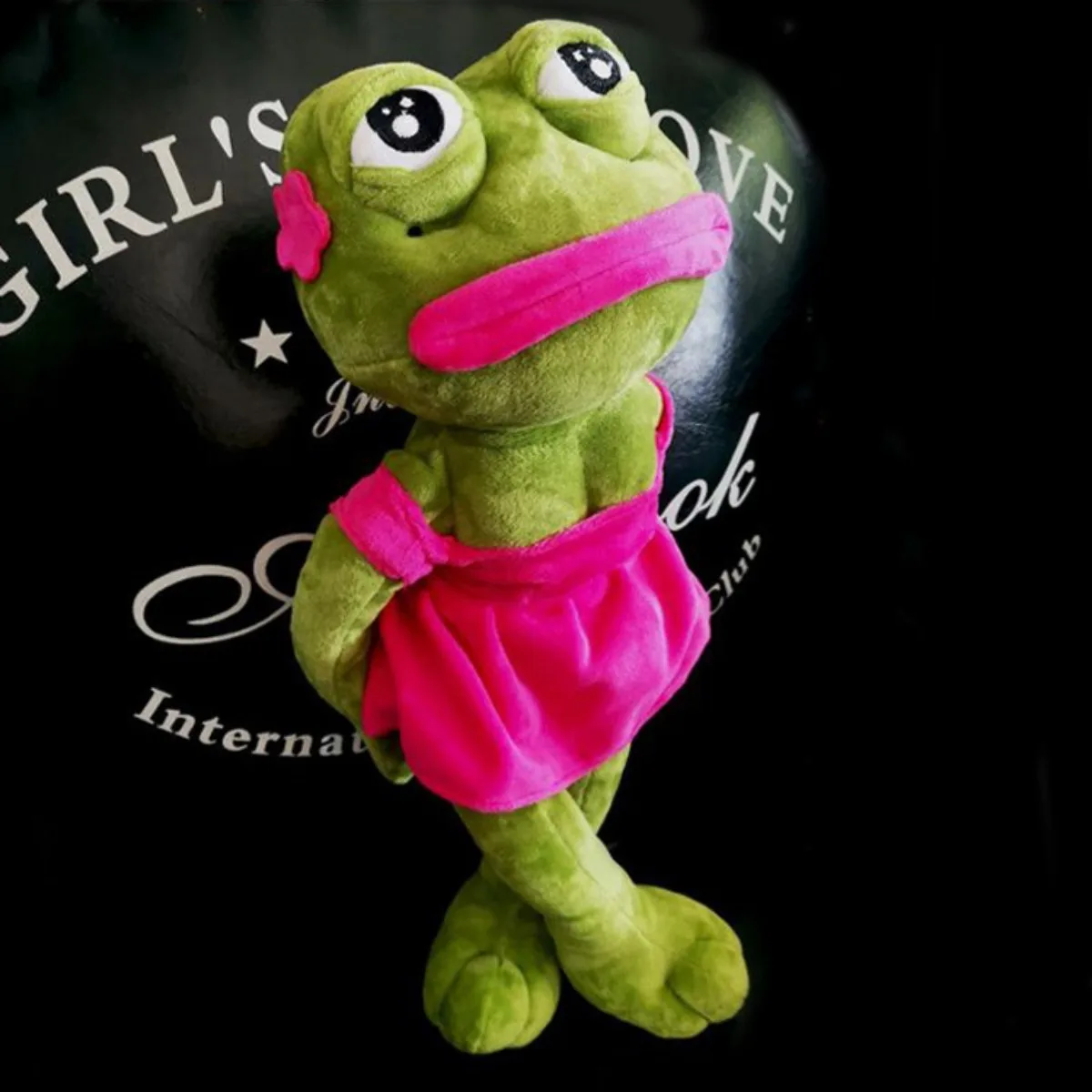 45cm Animal Sad Frog Plush Toy Soft Stuffed Pillow Magic Expression Pepe The Sad Frog Plush Doll Birthday GIfts for Girls Boys view 2