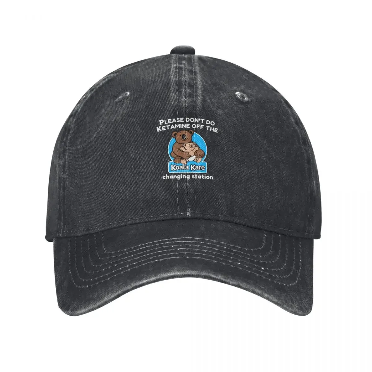 Copy Of Koala Kare Please Don't Do Ketamine Off The Changing Station Baseball Cap Designer Cap Ball Cap Golf Caps Women Men's
