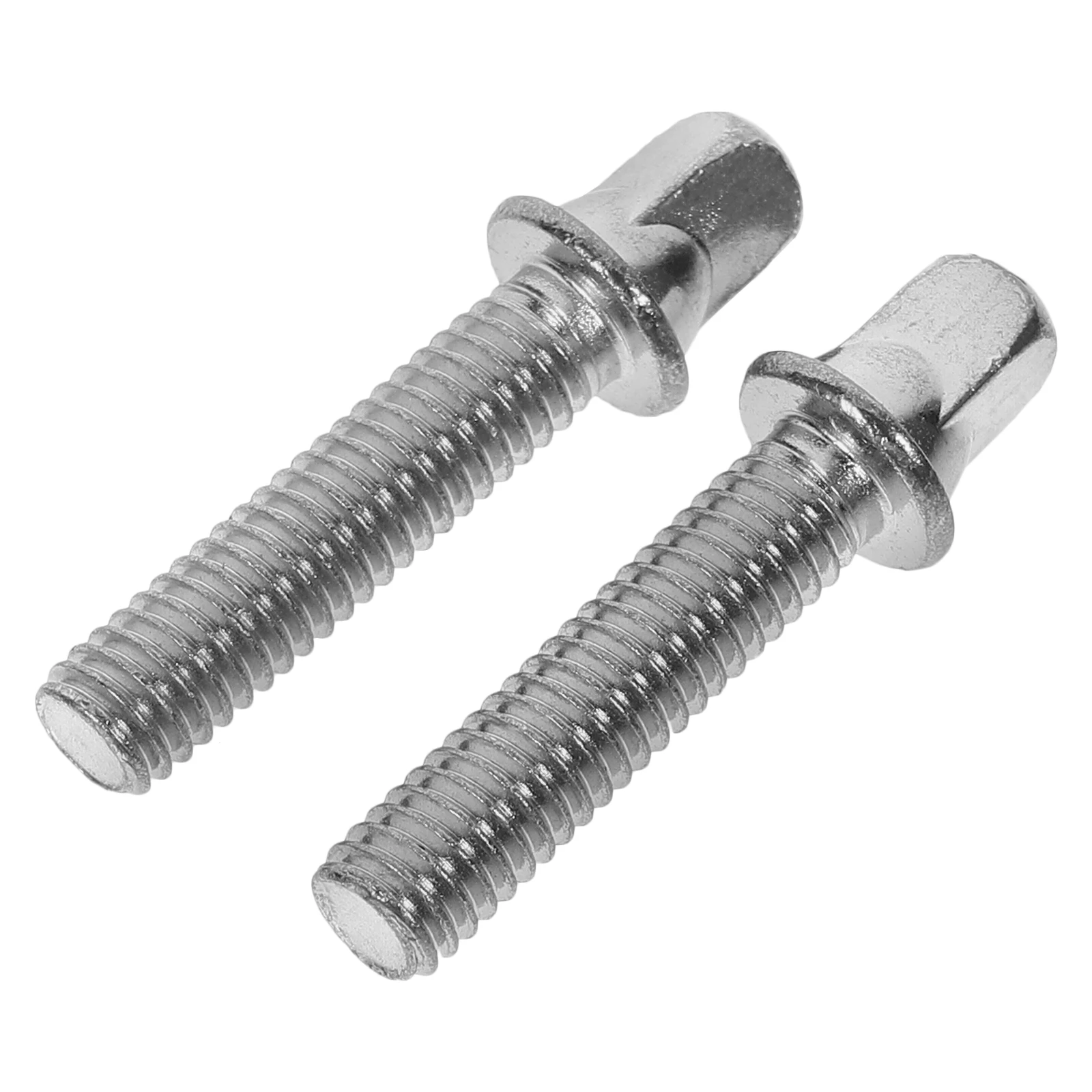 

2pcs Drum Screws Tension Rods Mounting Screws With Washers Mounting Lugs Parts Silver Lightweight For Drum Set Bass Snare