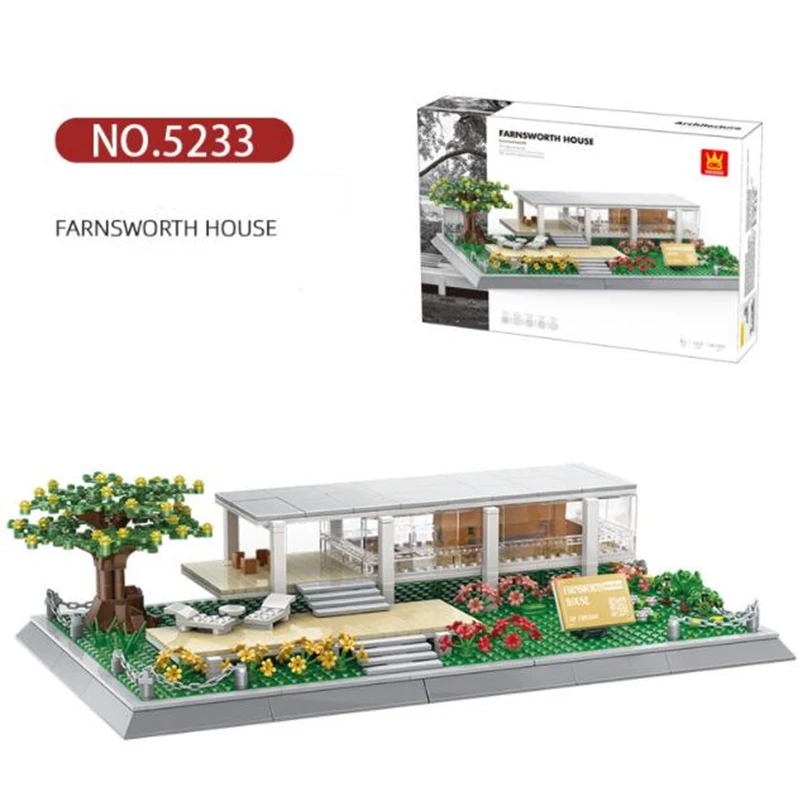 House Villa Architecture Cottage Model Building Blocks Bricks Friends For Girl Beach Hut Modular Home Village Creative City Shop