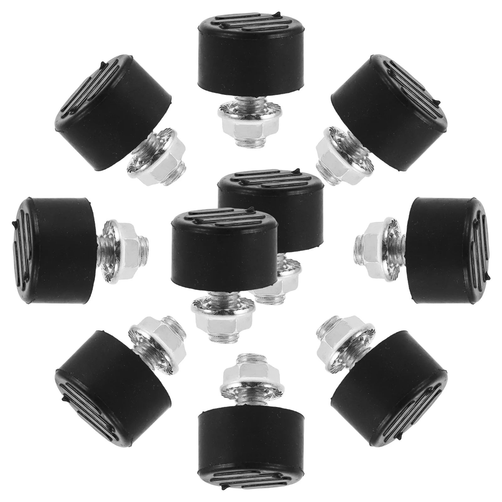 

10pcs Electric Scooter Buffer Shock Absorption Rubber Foot Pads For Motorcycle Kickstand Universal Anti-Vibration Isolator -