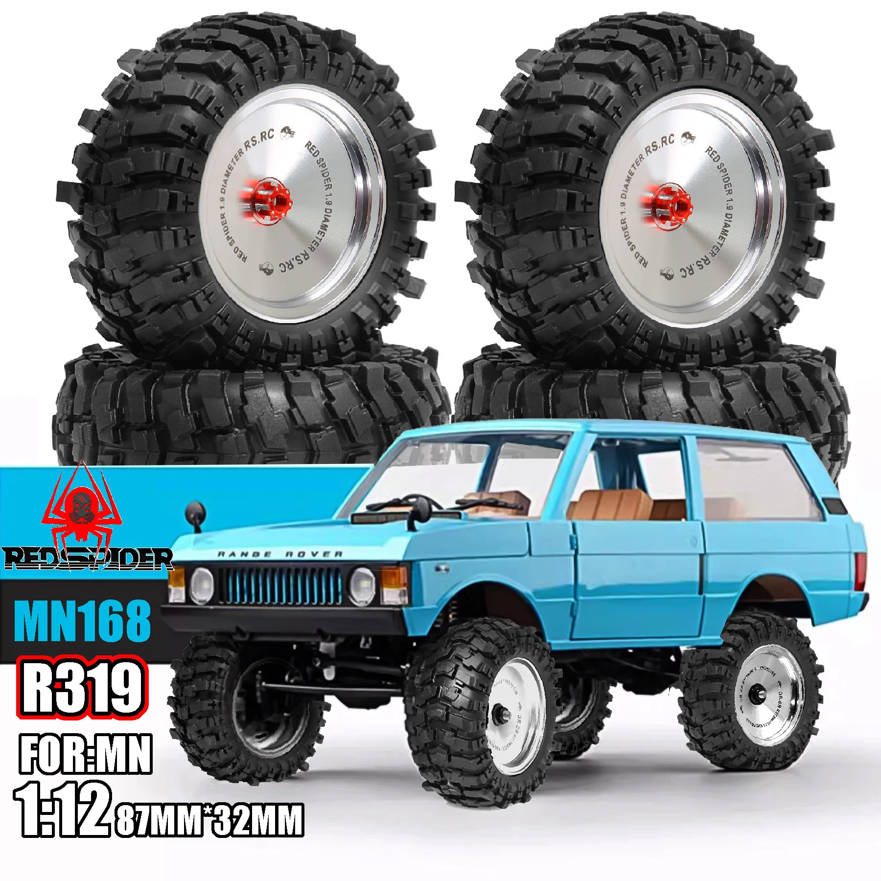 

4pcs 87mm 1/12 PC Car Tires Simulation Climbing Buggy for MN168 MN78 MN98 MN99S MN82 MN82S LC79