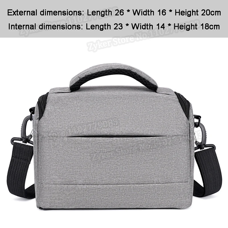 Bolsa portátil para câmera dslr, bolsa de ombro de nylon, acessórios para câmera sony nikon canon panasonic fuji slr