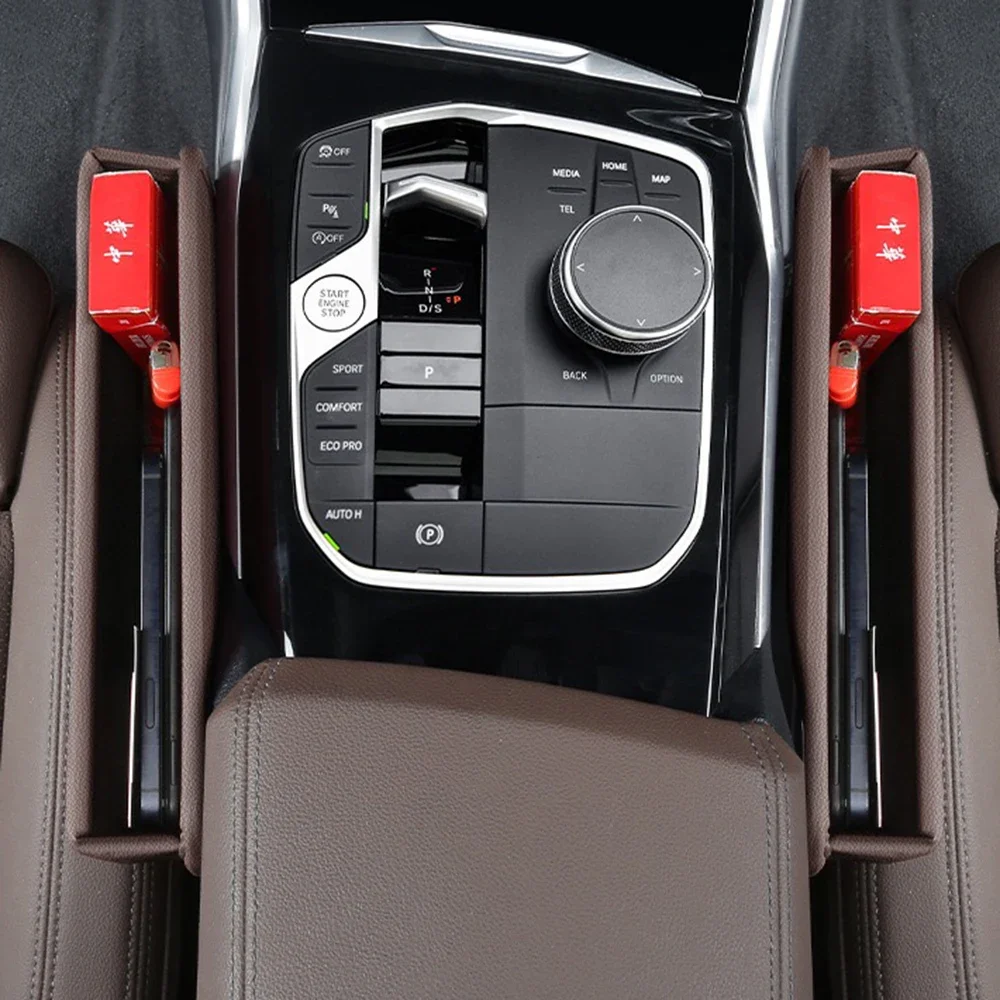 بو الجلود مقعد السيارة الفجوة حشو صندوق تخزين اكسسوارات السيارات لمرسيدس بنز W205 W204 W203 C الفئة C180 C200 C300 C63 كوبيه C43