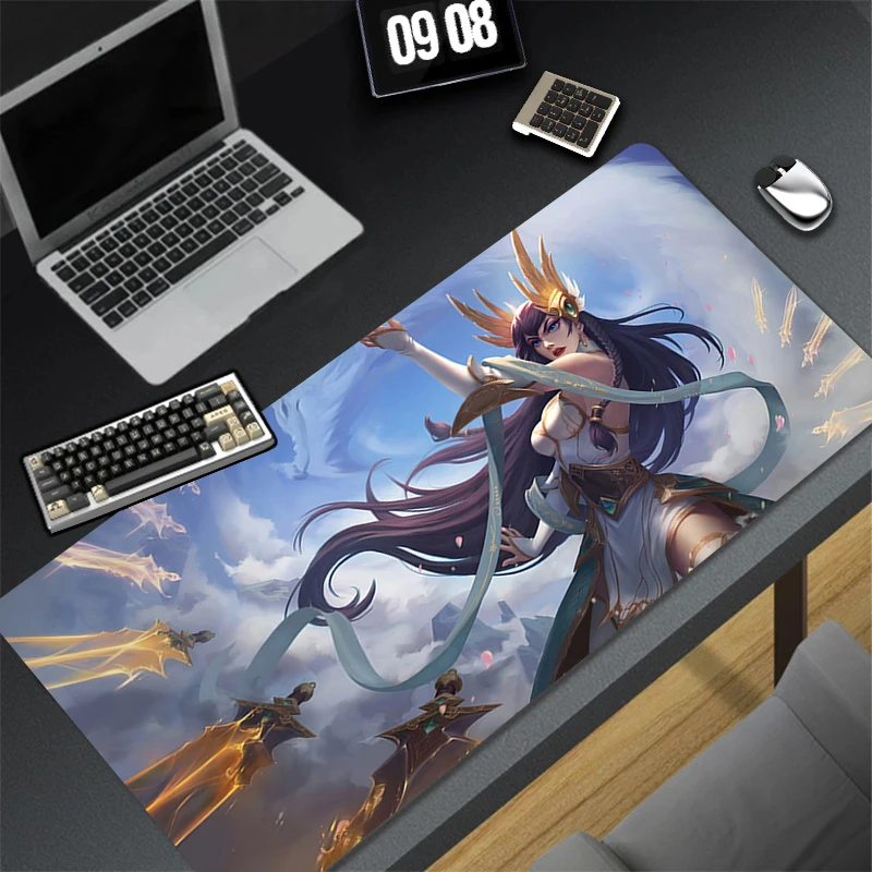 Computer Gaming Accessories Mousepad Office PC Mouse Pad Keyboard Pad L-league Of Legends Irelia Desk Decoracion Anime Desk Mat