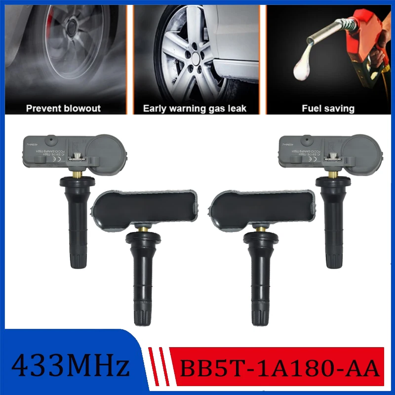 

Auto Tire Pressure Sensor BB5T-1A180-AA For Ford Edge Escape Explorer F-150 Mustang B C-MAX Ecosport DV6T-1A180-AA 433MHz TPMS