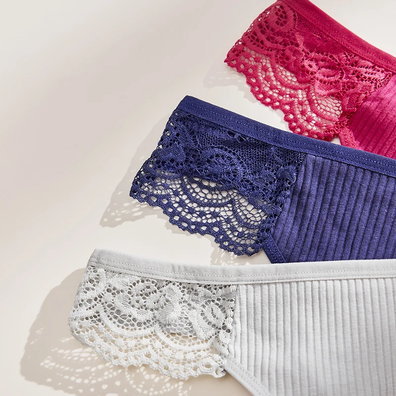 3PCS Bavlněné Sexy Dámské Tanga Prodyšné Pohodlné Dámské Kalhotky Bezešvé Měkké Dámské Spodní Prádlo Jednobarevné Dívčí Spodní Prádlo - náhled 2