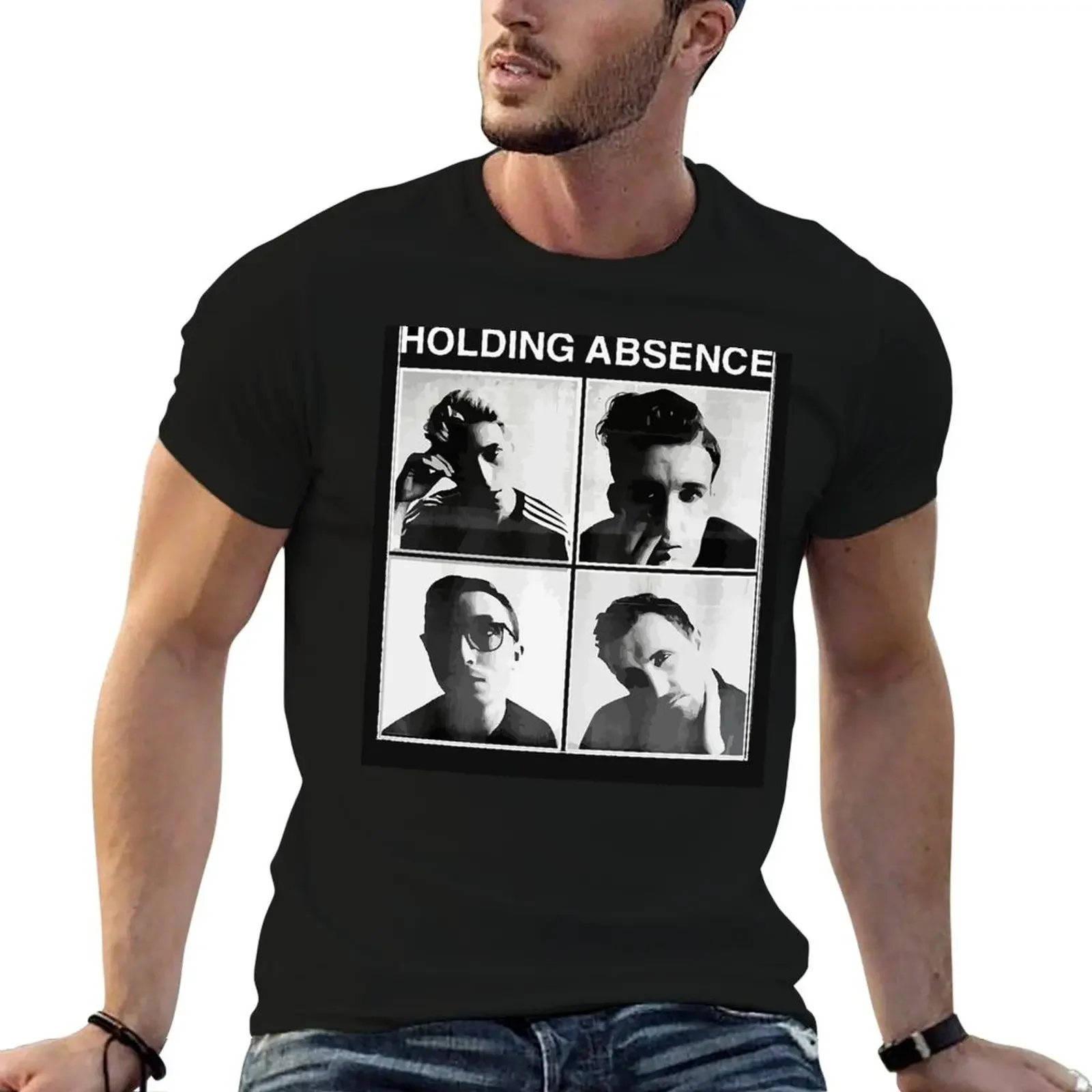 Holding Absence T-Shirt customs design your own animal prinfor boys Men's cotton t-shirt