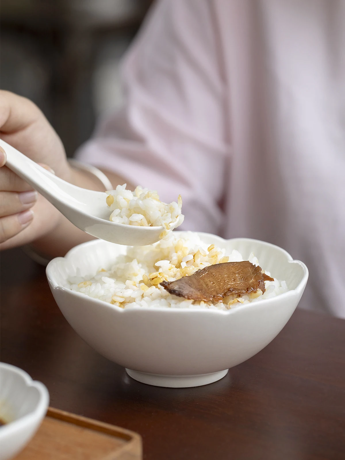 

Миска Manxu Jingdezhen Cerc: Новинка 2024 года, высокая эстетика, для завтрака, домашнего использования, простой дизайн, однотонная.