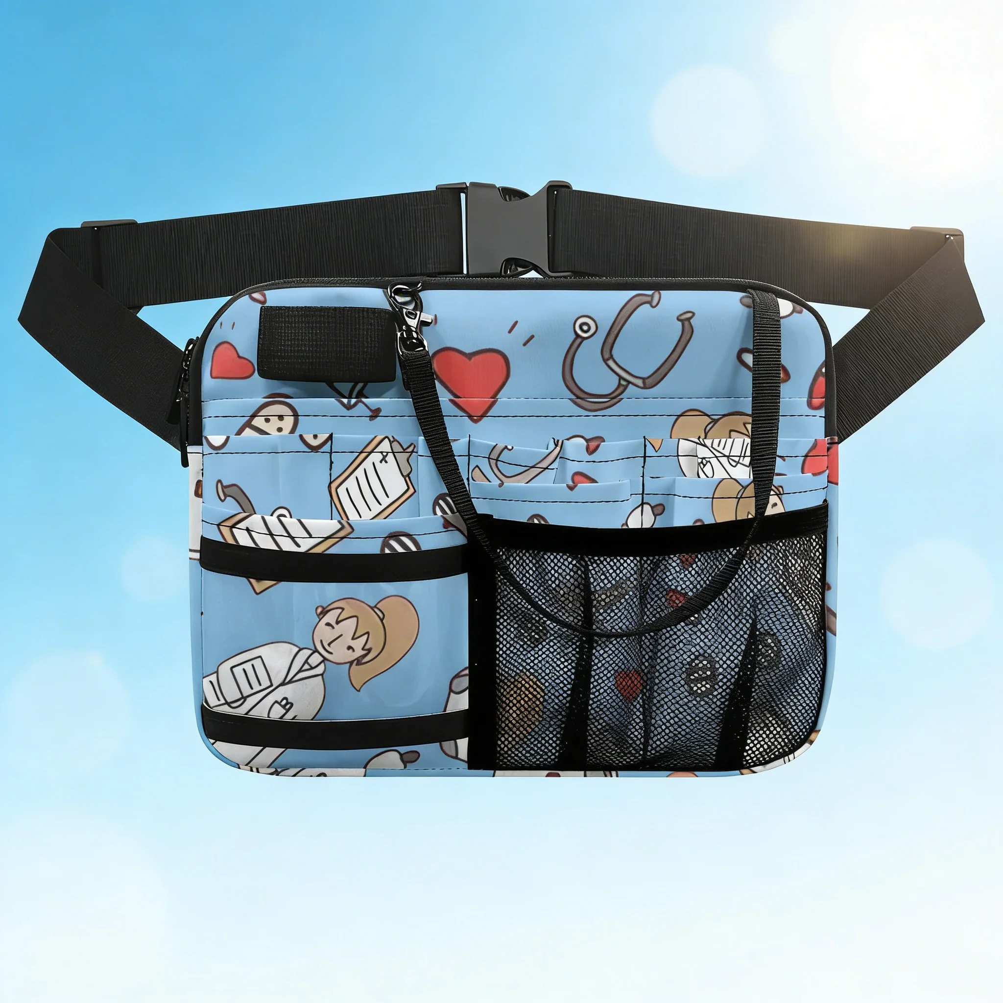 rainbow-nurse-fanny-pack-for-pet-medical-waist-bag-for-veterinary-assistant