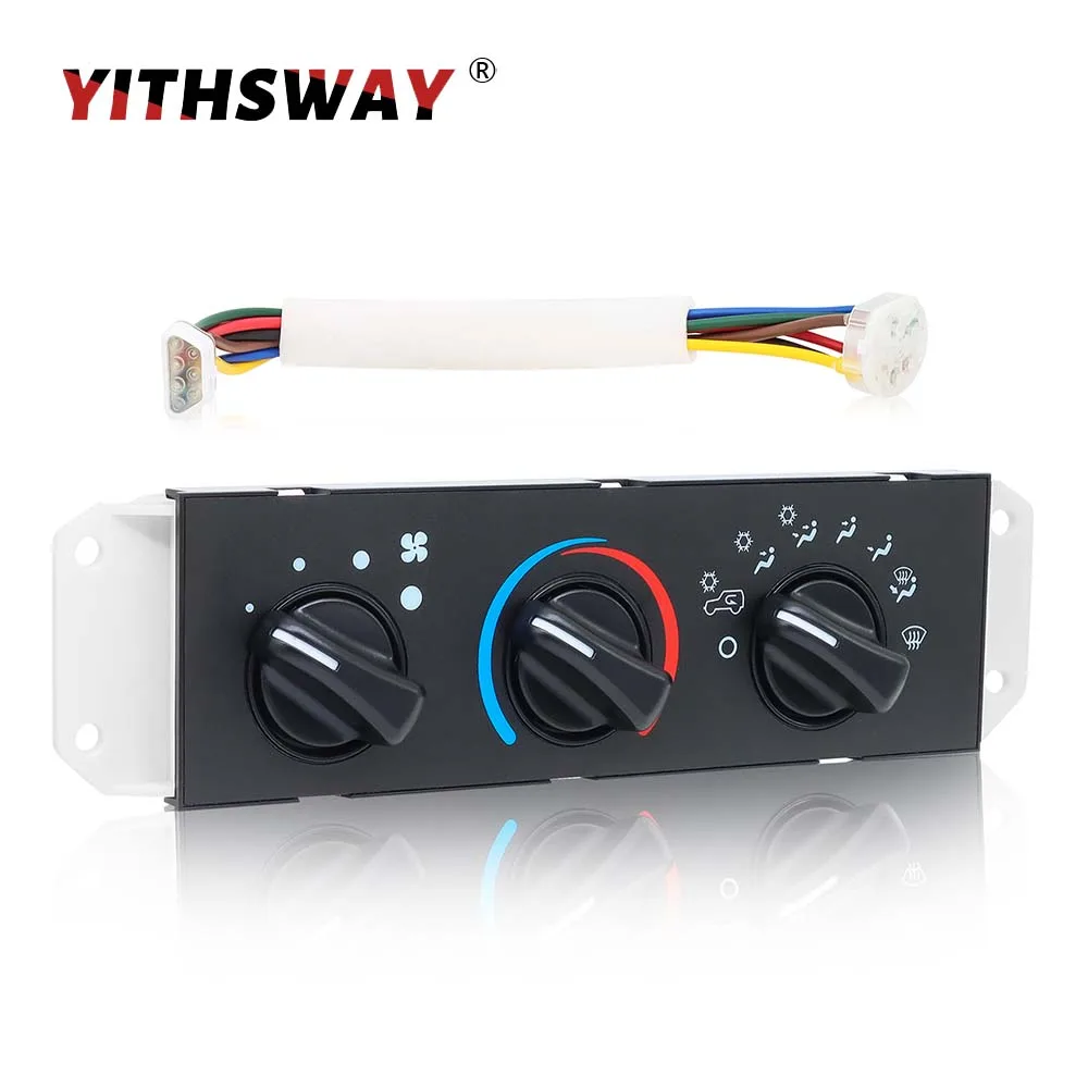 لوحة تحكم تكييف الهواء سخان HVAC مفتاح التحكم في المناخ لسيارة جيب رانجلر TJ 2.4L 4.0L 2005 2006 55056558 AA SM2141