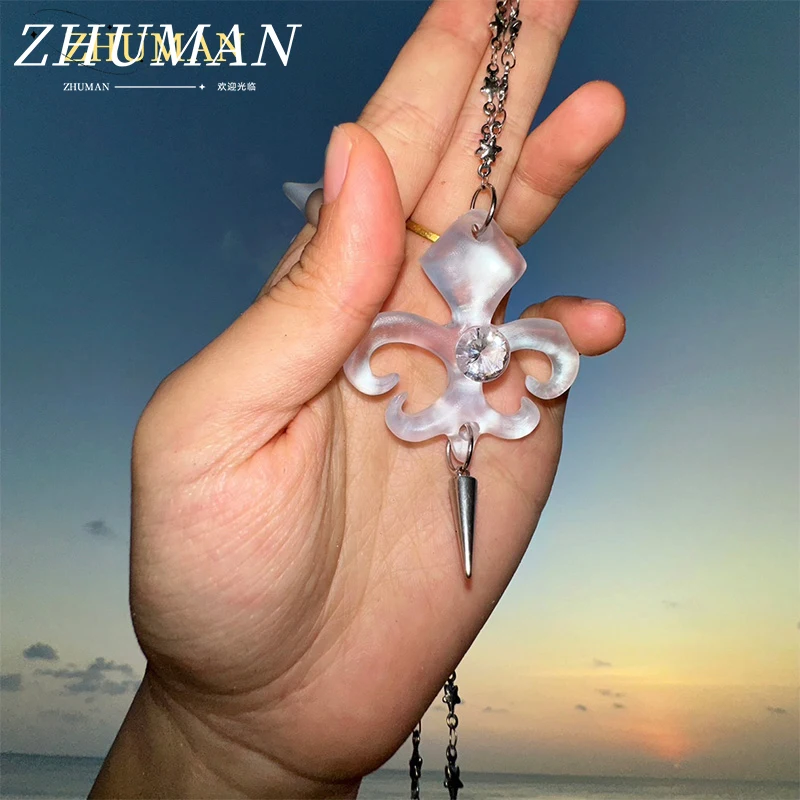 

ZHUHE Star Necklace New Gothic Style For Women Men's Jewelry Accessories Party Gift