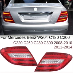 LED Rear Tail Light for Mercedes-Benz W204 C300 C180 C200 C220 C260 C280 2008-2010 DRL Turn Signal Lamp Car Accessories 2011-14