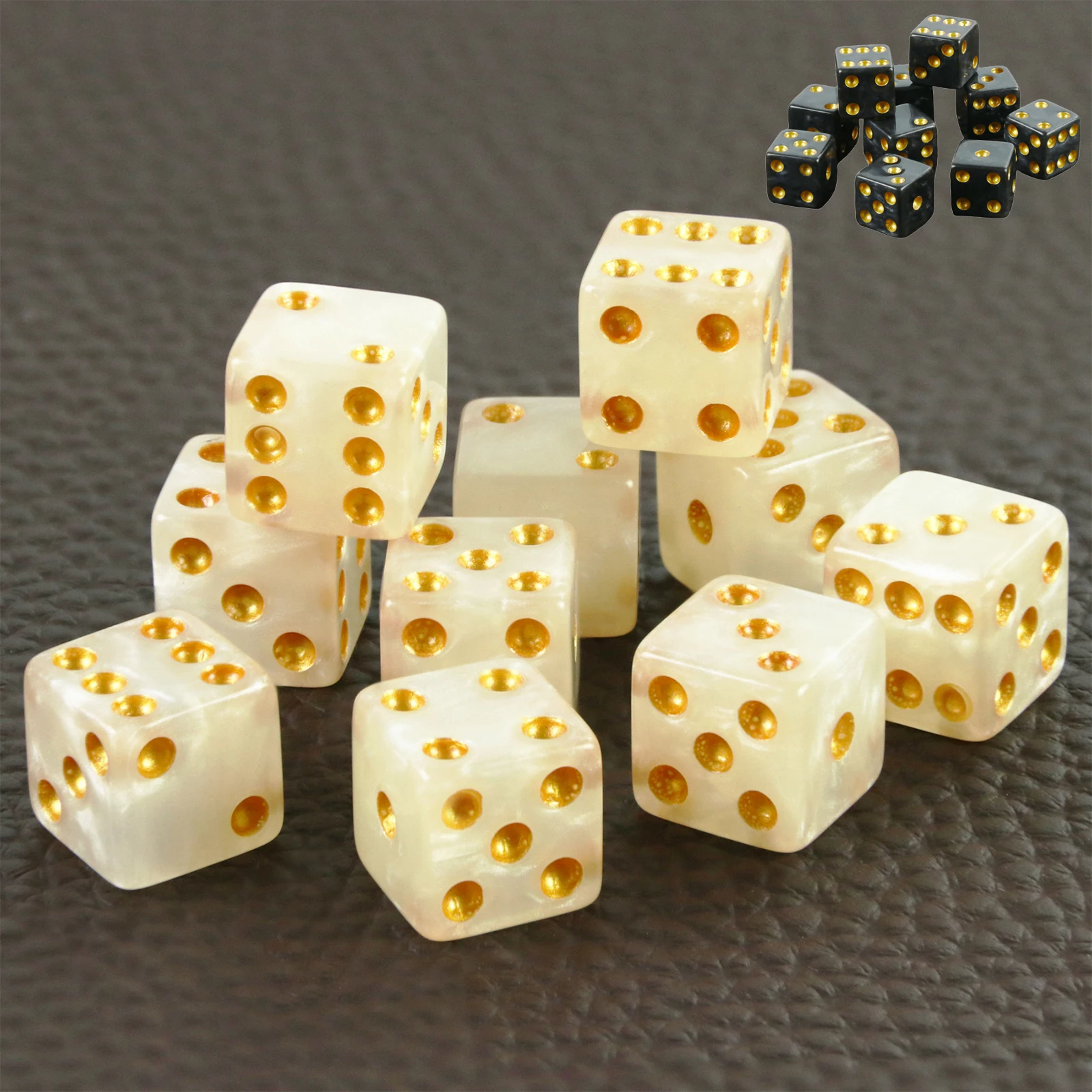 

10 шт. D6 игральные кости с косточками, мини-размер 12 мм, игральные кости для ролевых игр, покер, обучение математике