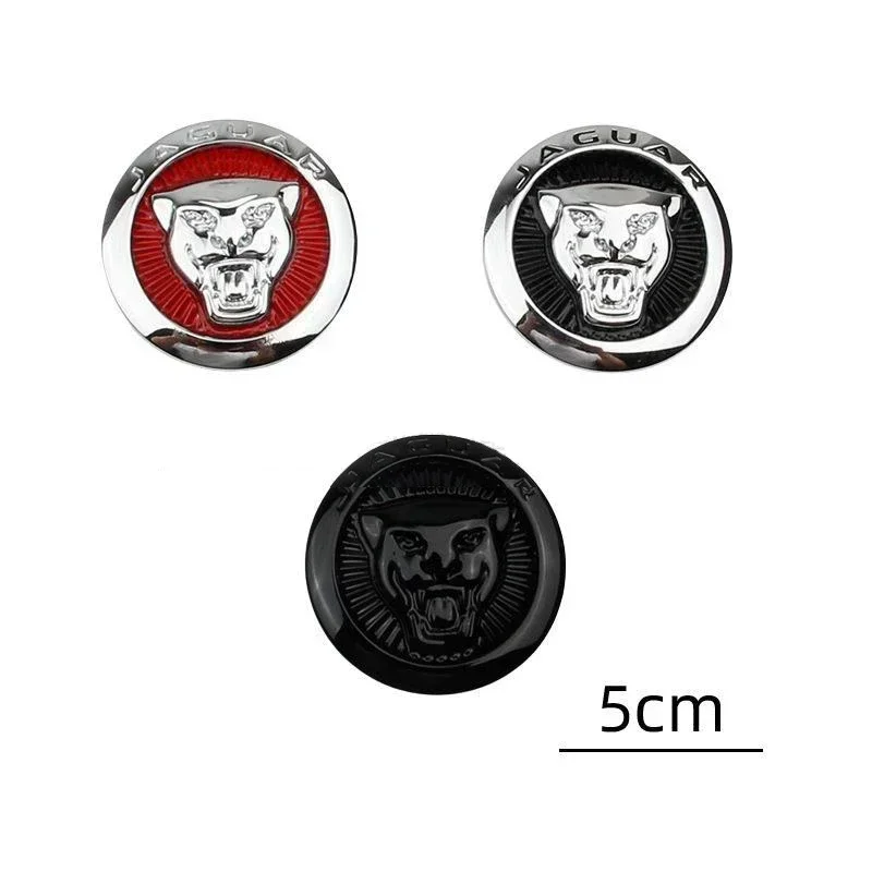 Emblema Adesivo Metálico 3D de 5cm para Painel de Câmbio de Carro Jaguar X-TYPE F-PACE S-TYPE XE XF XJ XK XJR XFR XJS