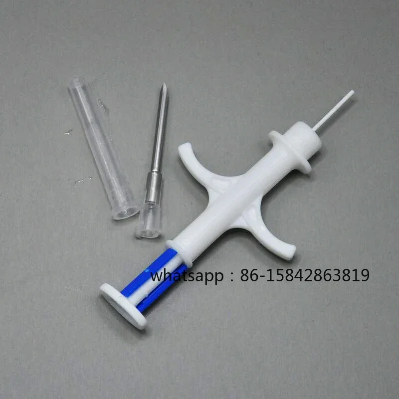 Separated Microchip Needle FDX-B Pet ID Tag 134.2KHz Syringe Animal Injector Matching Recycle Plastic Injector 1000pcs 1.4x8mm