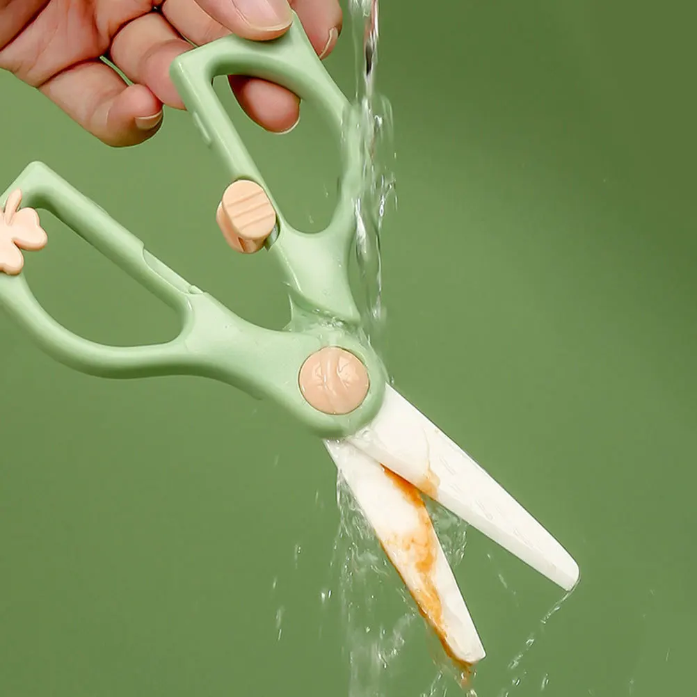 1 Set Of Supplementary Food Scissor Infant Baby Food Shear Kitchen Gadget Multipurpose Cutting Tool For Complementary Meals