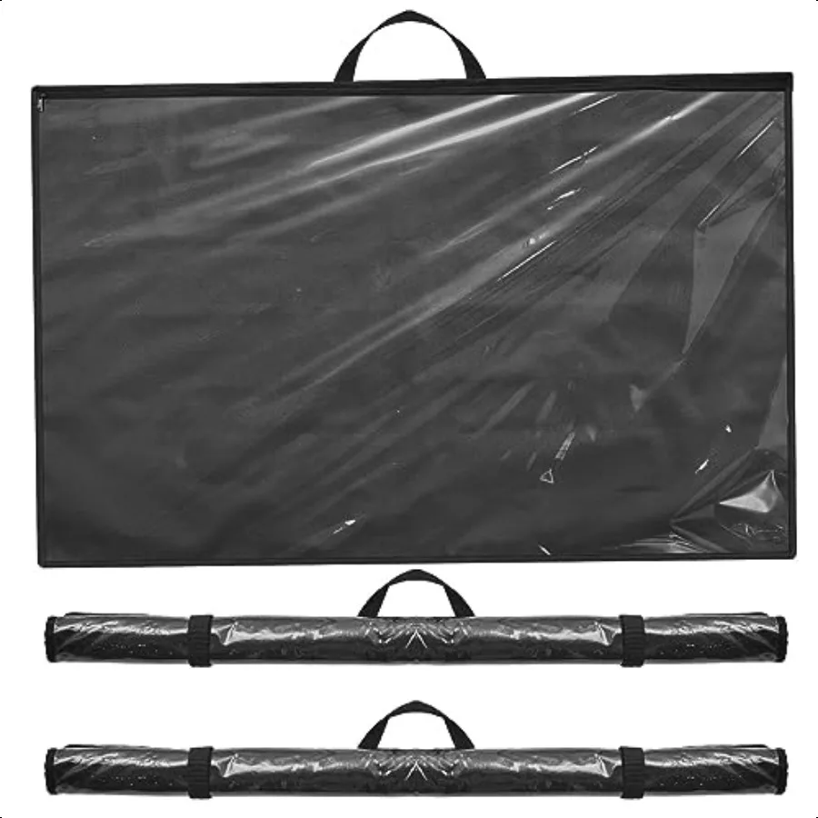 Tanlade 3 Pcs Blueprint Holder Foldable Waterproof Plans Shield Waterproof Map Case Construction Plan Holder Art Portfolio Bag