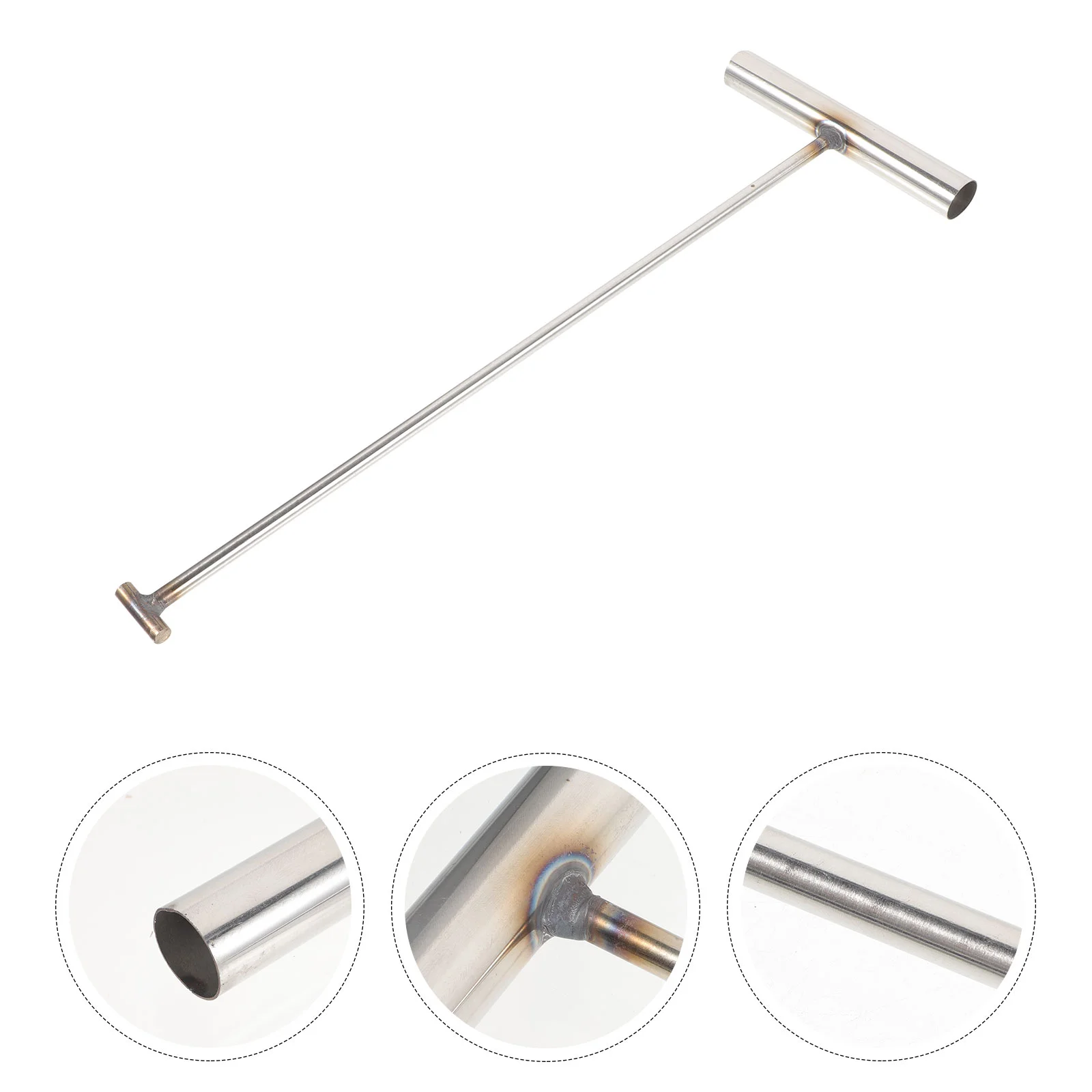 

T-shaped I-shaped Hooks Rust-resistant Lifter Manhole Lid Lifting Cover Stainless Steel Tool