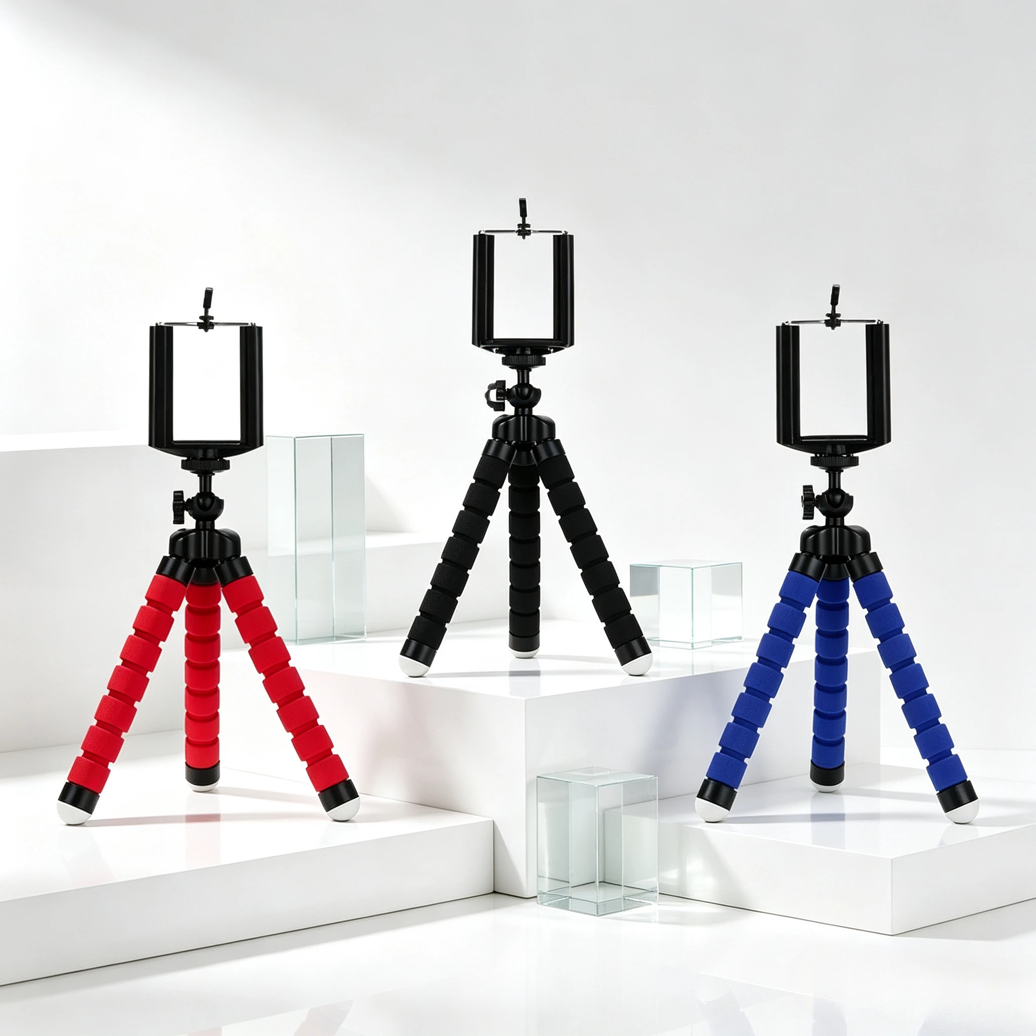 Sponge Tripod Octopus Bracket Universal Smartphone Tripod Mini Flexible Octopus Leg Mobile Phone Holder Stand for iPhone Samsung