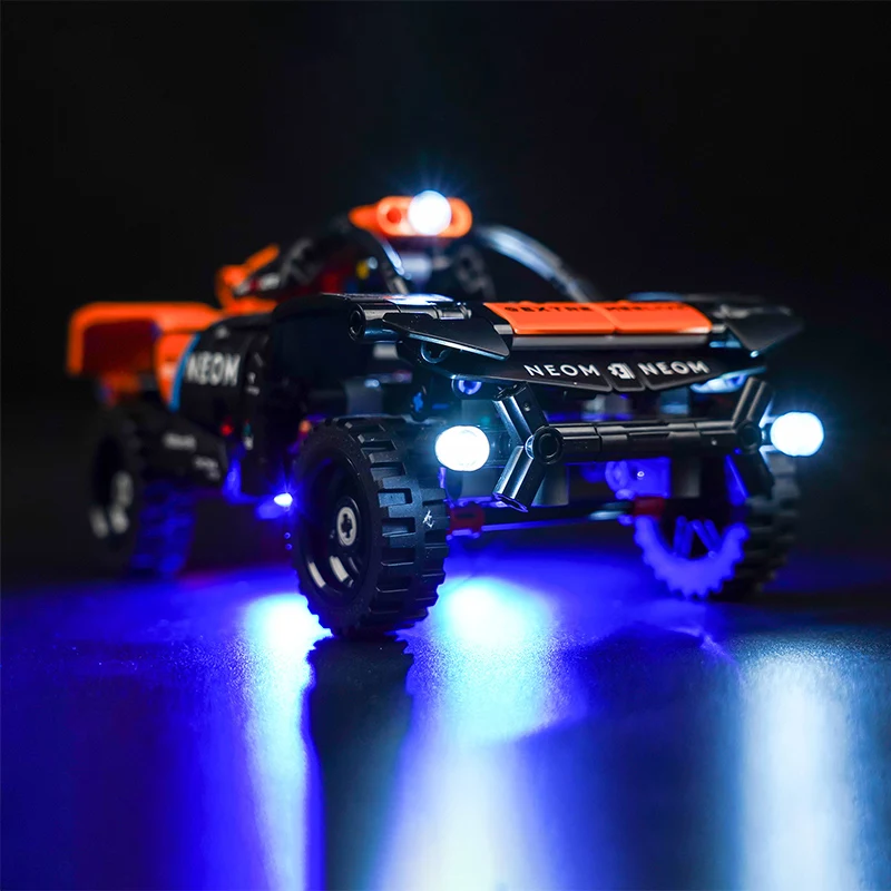 Brick Bling LED Lamp Model 42166 is suitable for McLaren Extreme E Race Car gifts (including lighting accessories only)