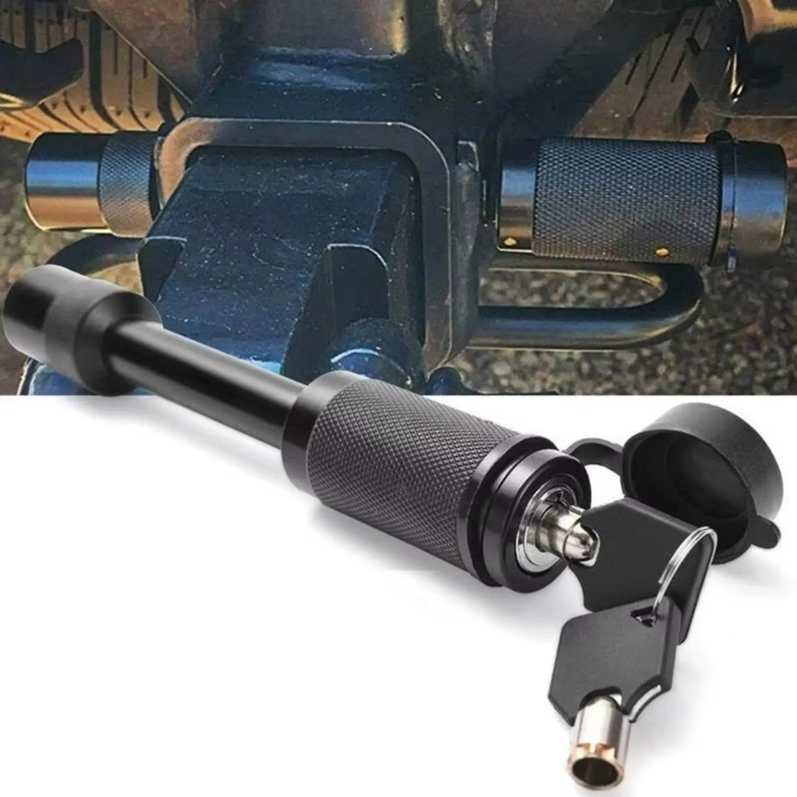 

Hauling Hitch Fastener Lock Anti-Theft Tow Hitch Fastener Lock Vehicle Security Easy to Use High-Strength Steel for Parking Lot