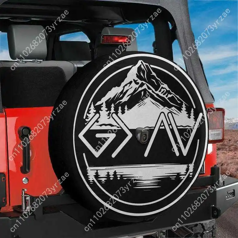 

God Is Greater Than The Highs Various Models Car Tire Cover Prevention Sand Dust rainwaterTire Cover Sturdy Durable Tire Covers