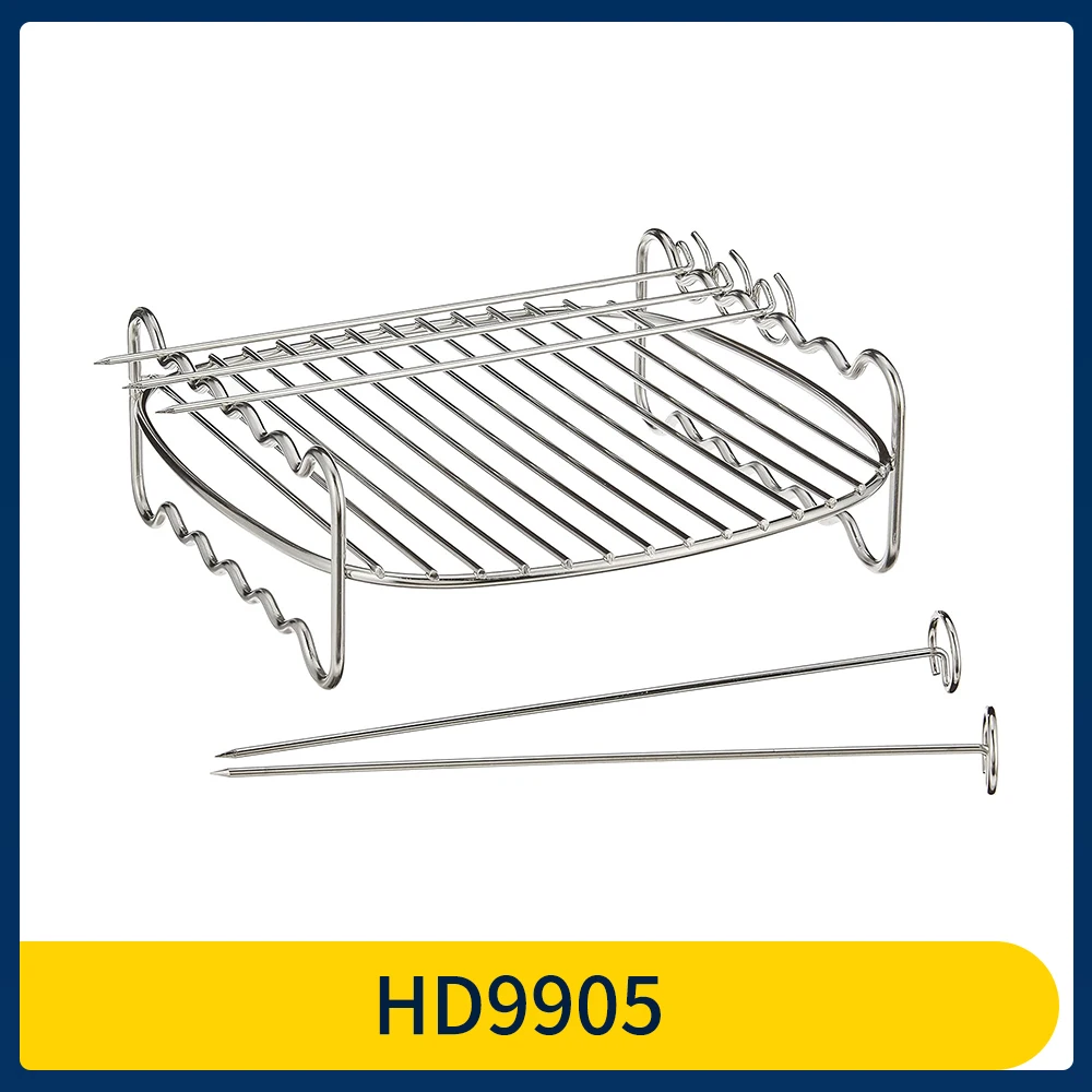 Original HD9905 Air Double Layer Rack Accessory with Skewers For Philips HD9240 HD9241 HD9243 HD9248 HD9260 HD9261 HD9262 HD9263