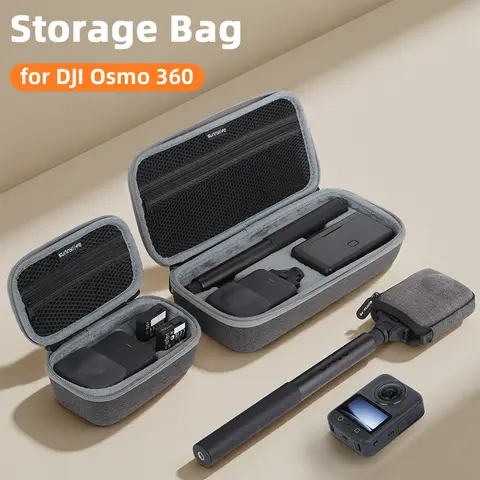 DJI Osmo 360용 운반 케이스, 표준 콤보 액션 카메라 EVA 보관 가방 보호 상자 긁힘 방지 보호 장치 액세서리