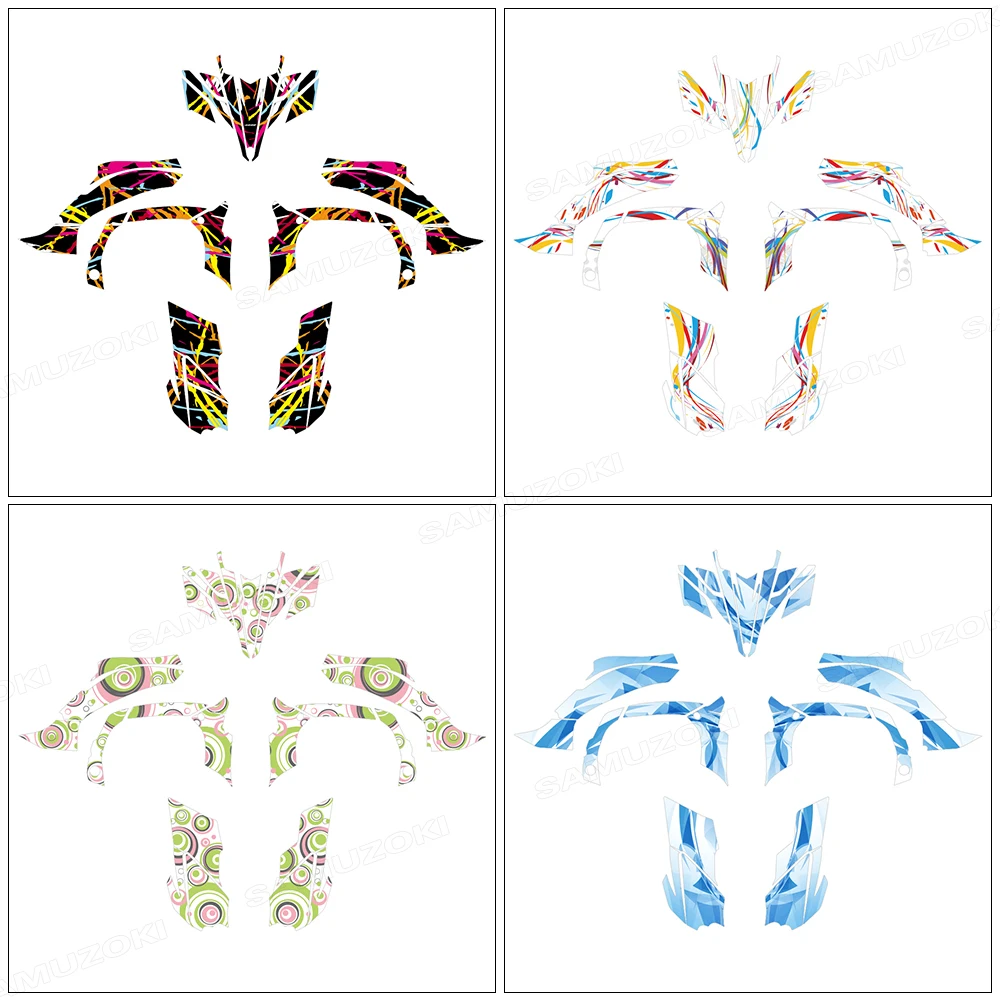 

Наклейки-декали для квадроцикла Yamaha YFZ450R YFZ 450R 450 R 2009-2013, комплект для графической отделки кузова