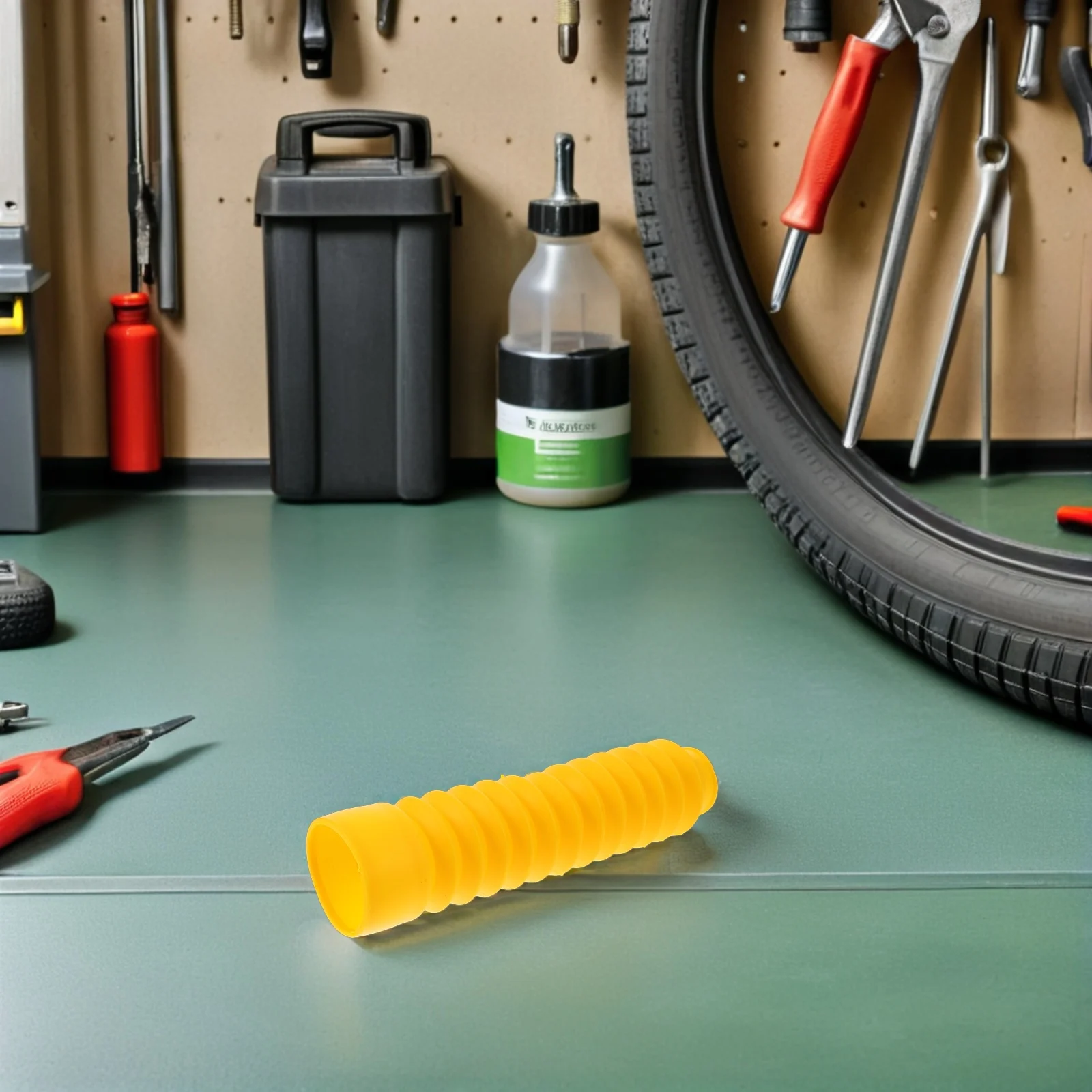 

2Pairs Motorcycle Fork Dust Boot Cover Heavy Duty Rubber Front Fork Shock Protector Easy Clean Surface for Harsh Environment