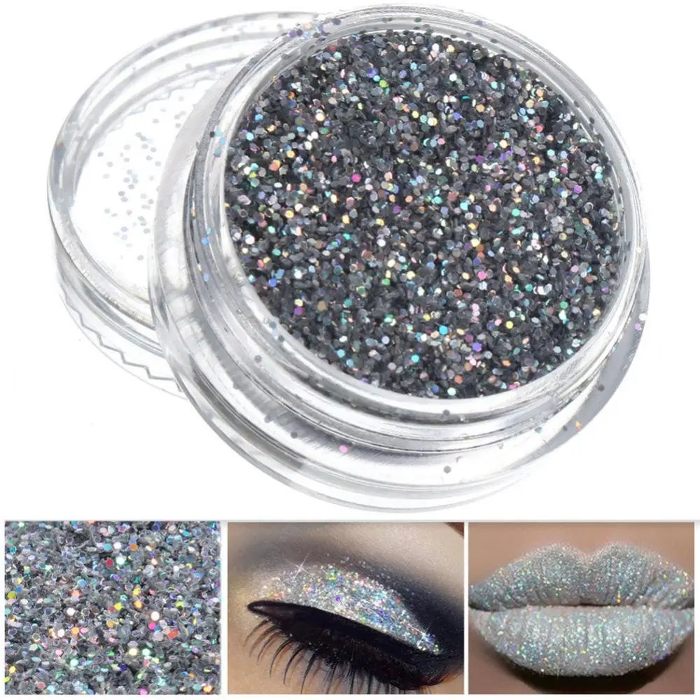 Mode Sparkly Make-Up Glitter Für Nail art Salon Lidschatten Make-Up Werkzeuge Lose Pulver Lidschatten Staub Metallic Pigment Kosmetische