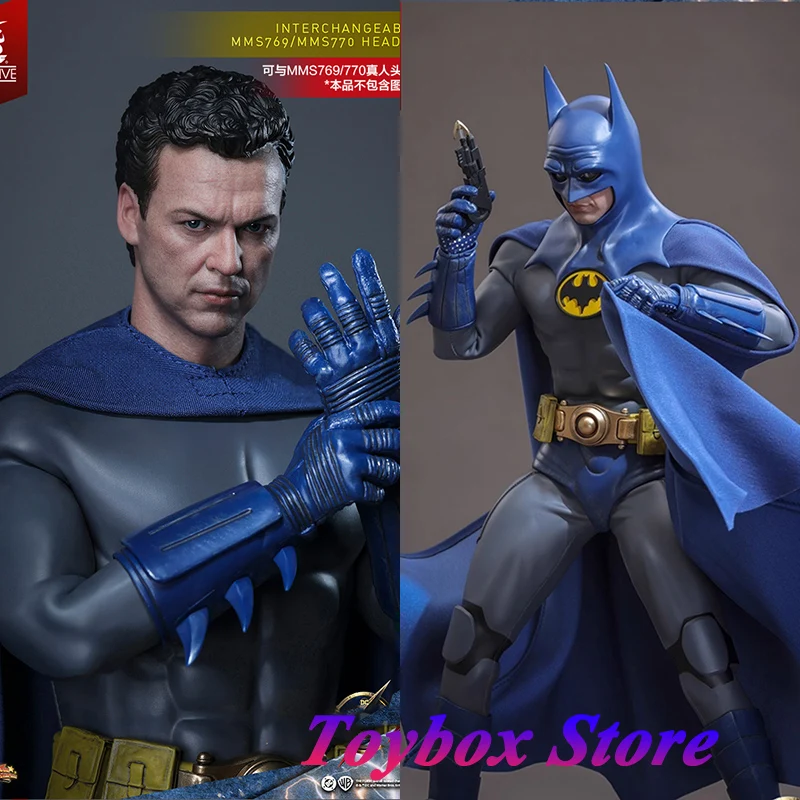 

Горячие игрушки, масштаб 1/6, коллекционный синий и серый костюм, фигурка Бэтмена, подвижный дизайн глазного яблока, 30 см, MMS834, модель мужского солдата, подарки