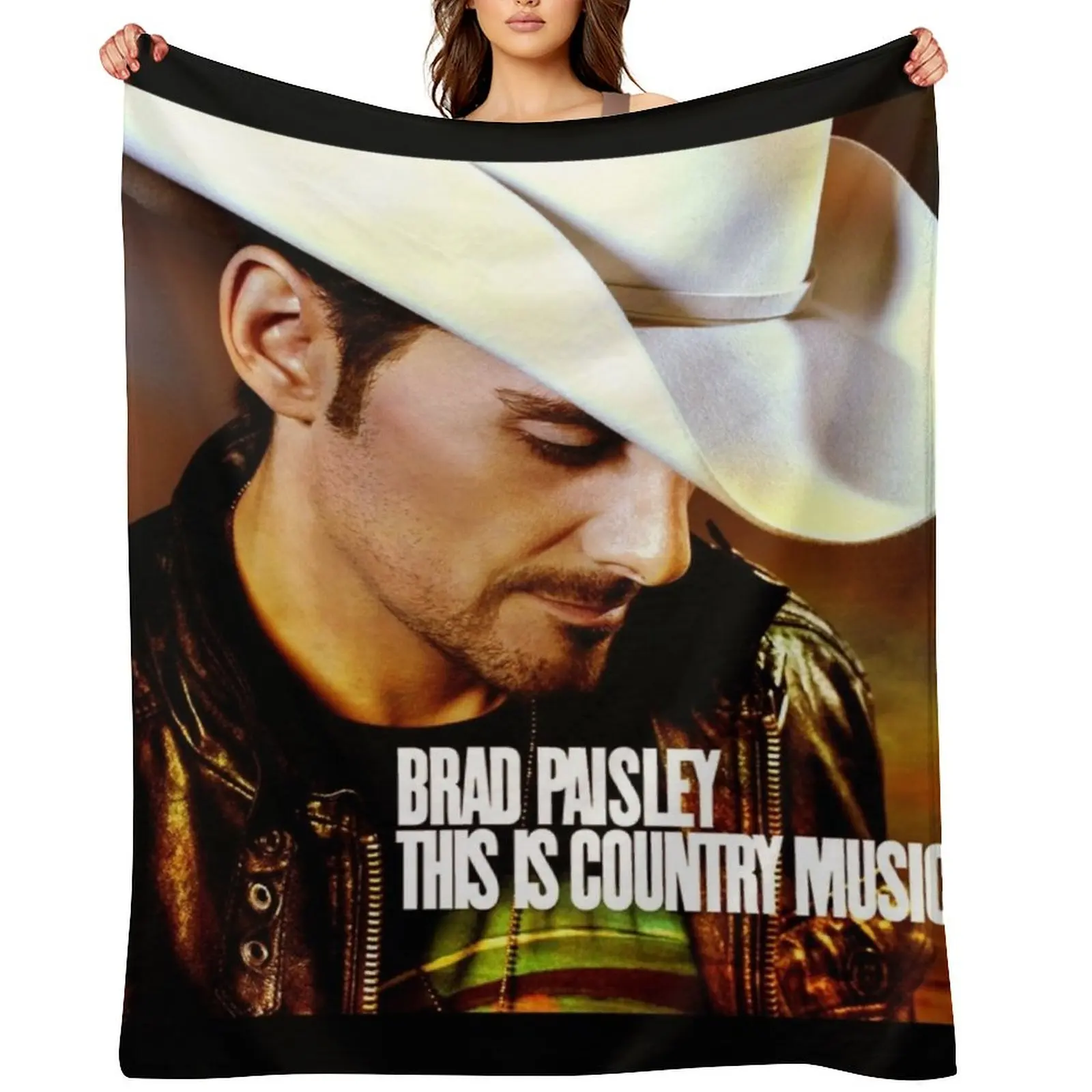 

Brad Paisley This is country music Throw Blanket Blankets For Bed Personalized Gift Soft Stuffeds Blankets