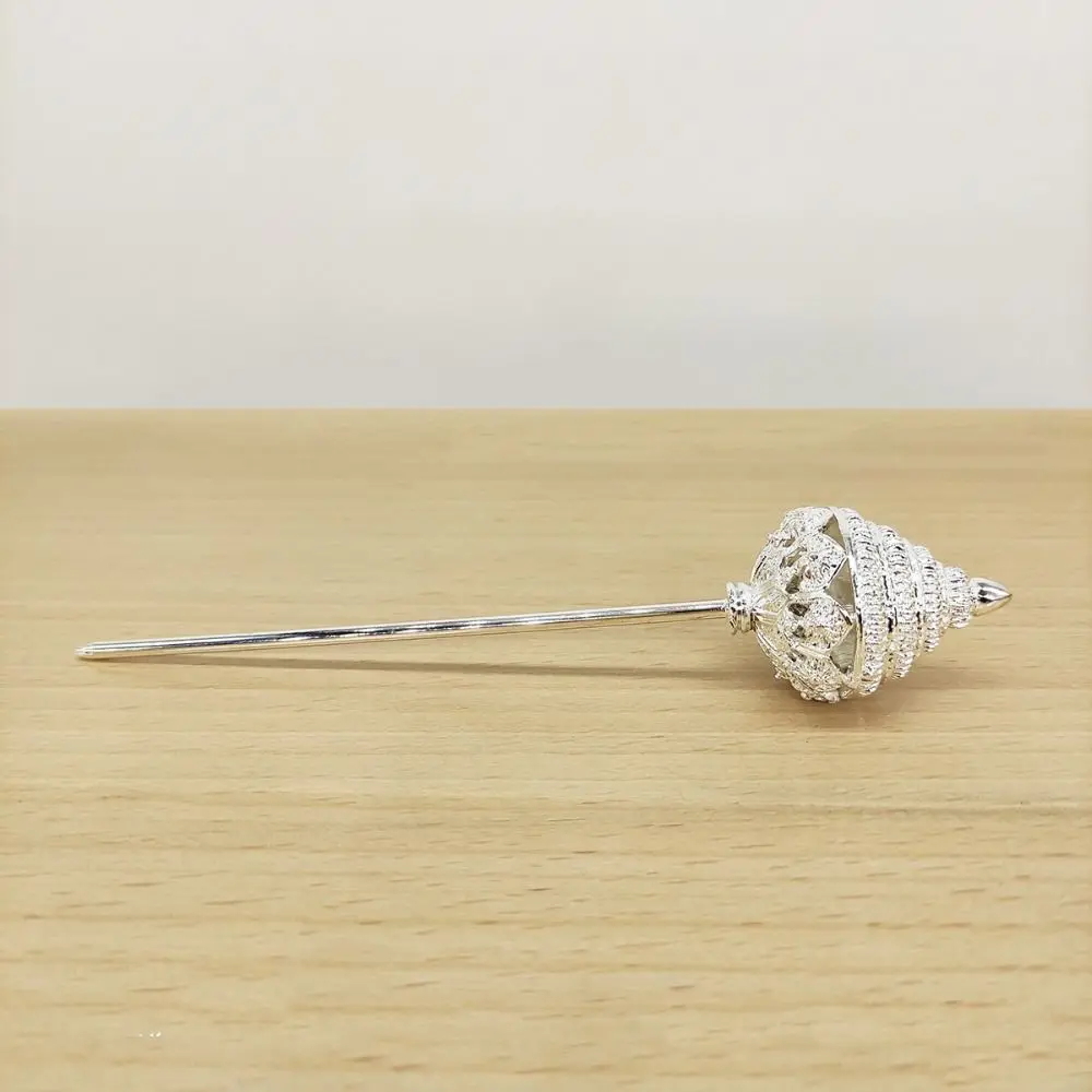 

Ancient Style Headwear Thai Headdress Ancient Hanfu Headwear Gold Metal Hair Sticks Umbrella Pagoda Dai Style Hair Clip