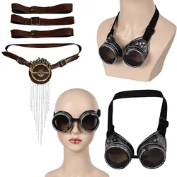 Furiosa Goggles Steampunk Glasses 2024 Movie Max Mad Cosplay Fantasy Costume Accessories Halloween Props Women Roleplay Eyewear