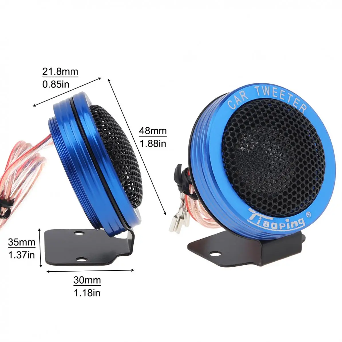 2pcs 150W Universal High Efficiency Car Silk Dome Tweeter Audio Loudspeaker Car Stereo Treble Speaker for Car Vehicles Automobil