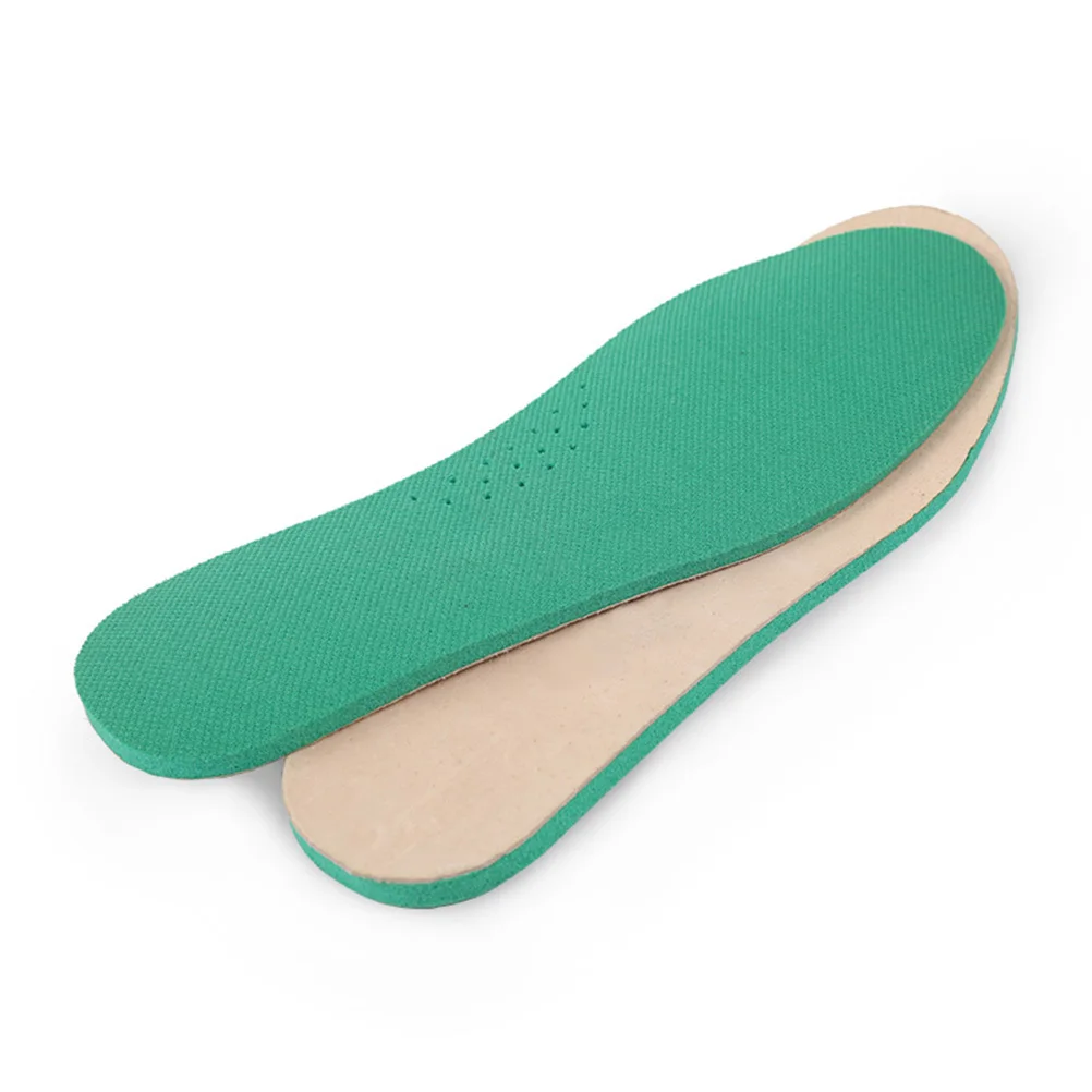 

1Pair Thickened Pigskin Sports Insoles Breathable Shoes Pad Size 45-46 Soft Absorption Insoles Running Walking Athletic