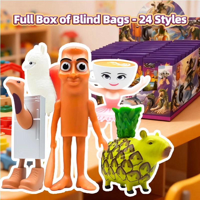 6/3/1 шт., итальянская слепая сумка для мозга, загадочная коробка, игрушки, забавные мем, фигурки мозга, наборы торговых карточек, украшение для рабочего стола, рождественские подарки