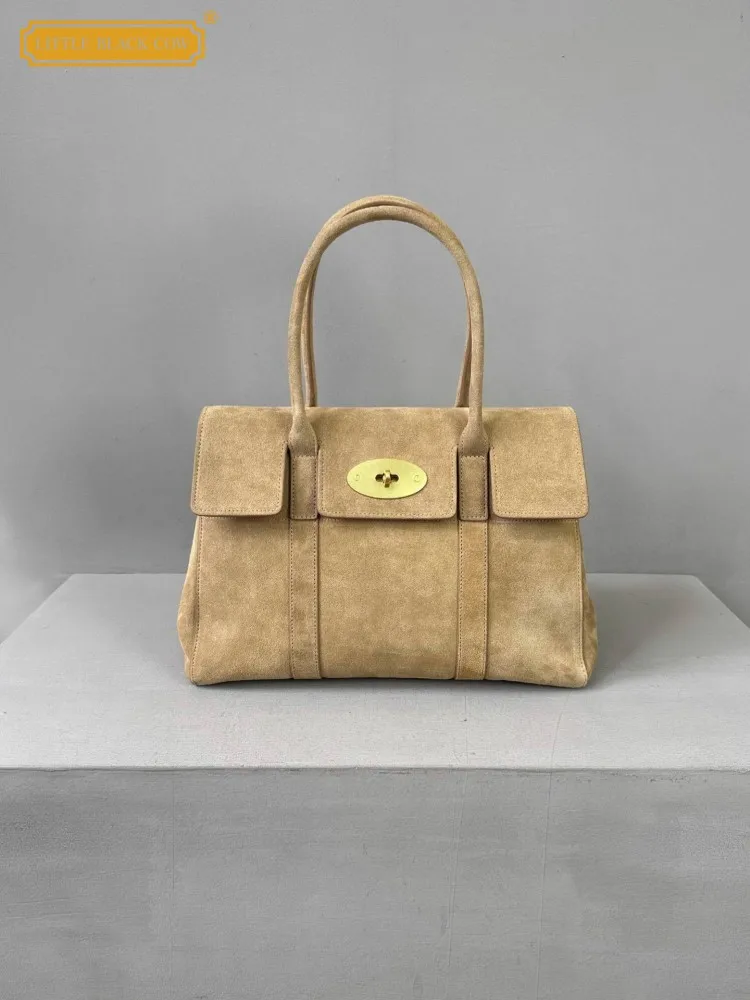 

Элегантная женская сумка из замши с застежкой, новая коллекция осень-зима, дизайнерская, большая вместимость, на одно плечо