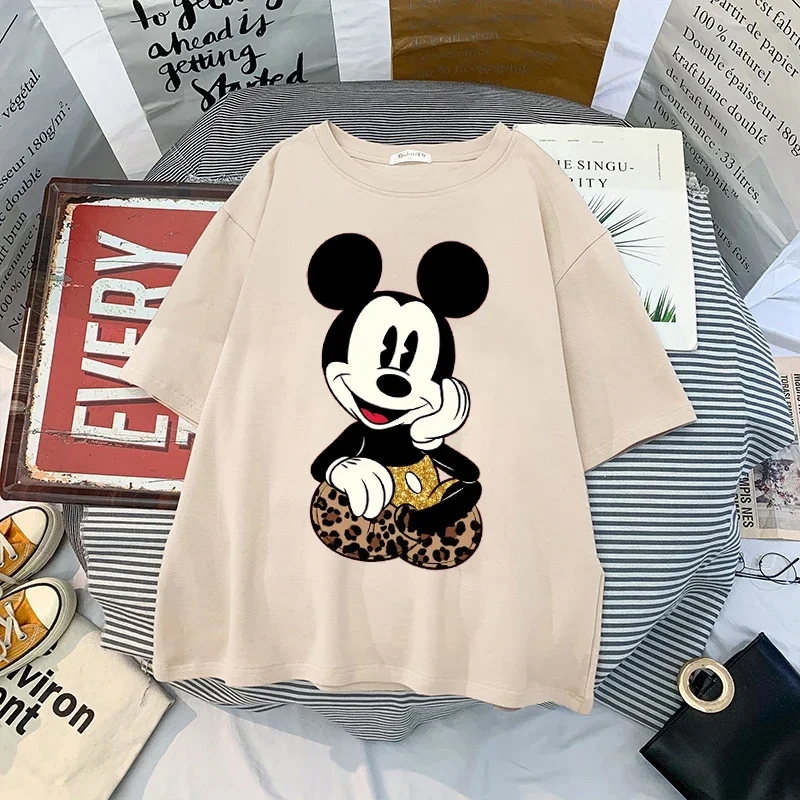 Womens Tops Mickey Anime Blouses Y2k Clothing Graphic T Shirts Kawaii Clothes Harajuku Oversized T Shirt Y2k Goth