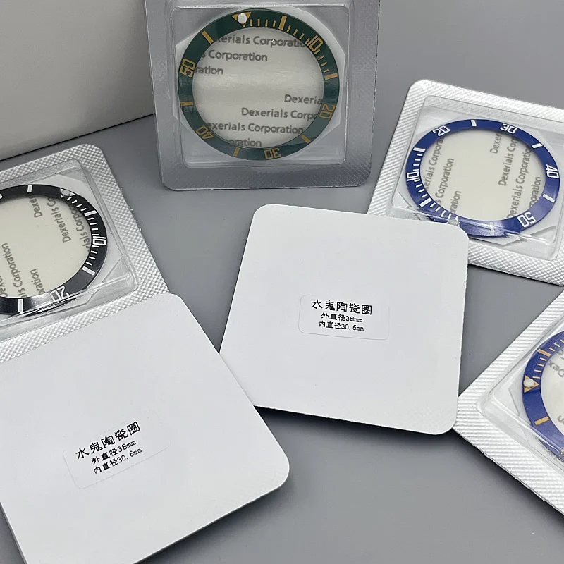 38mm * 30.6mm Watch Bezel Insert Ceramic Mods Replacement Fit For 40mm Automatic GMT SUB SKX 007 Repair Accessories Case Ring