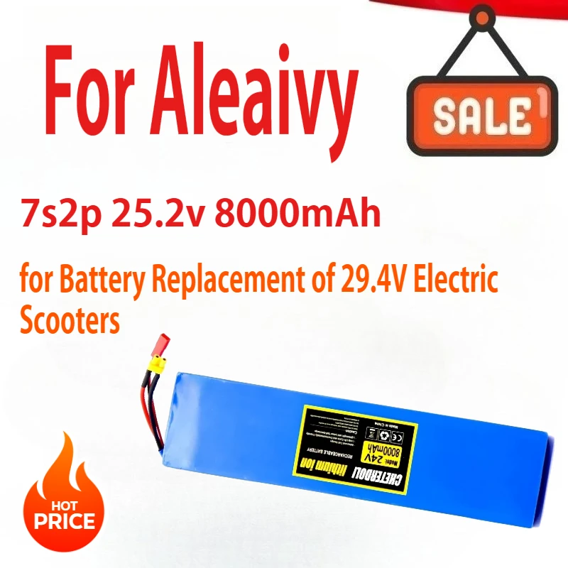 

Литий-ионный аккумулятор 8000 мАч 18650 7S2P 25,2 В, подходит для замены аккумулятора электрических скутеров 29,4 В