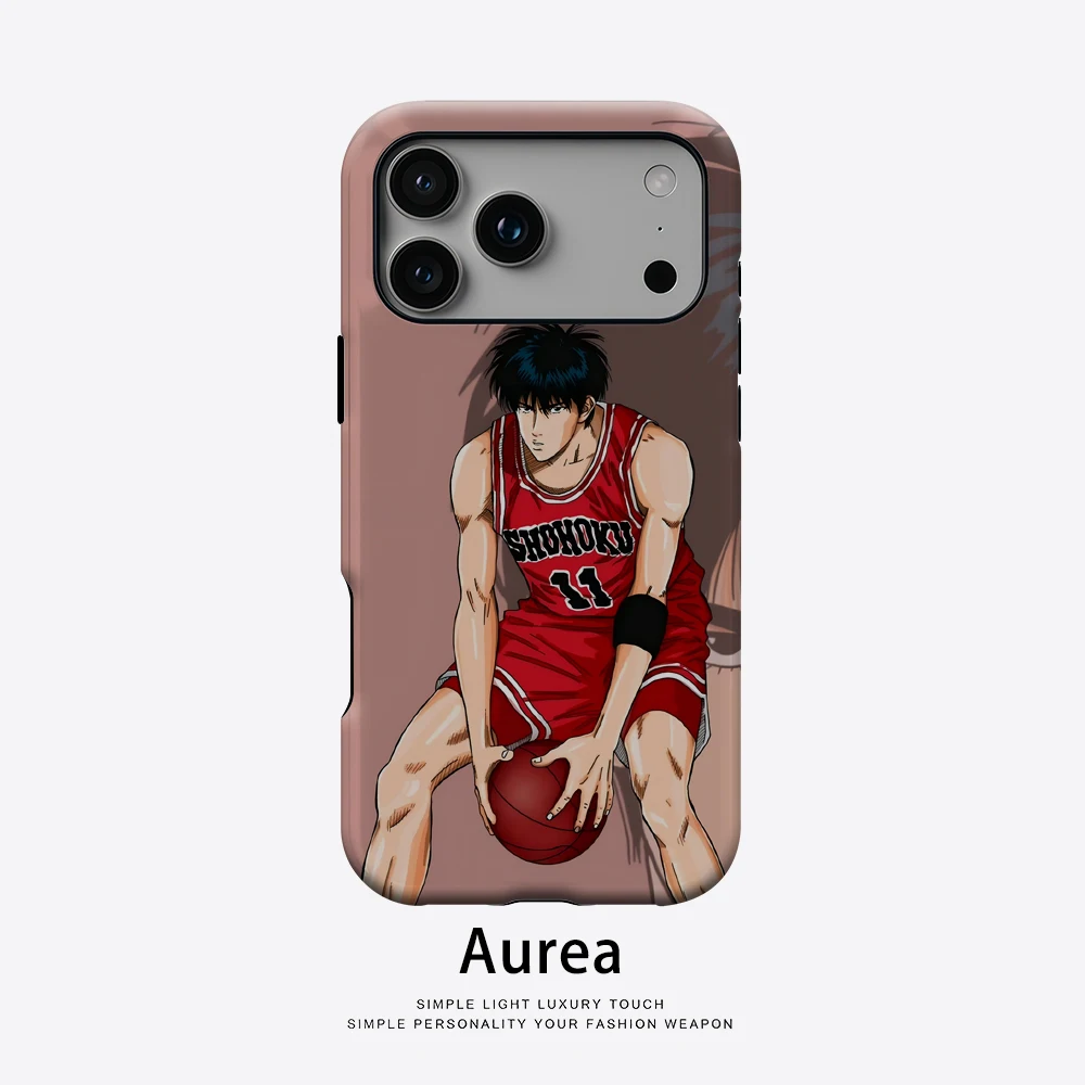 Shohoku Basketballer-Handyhülle für magnetische Handyhülle für iPhone 17 16 15 14 13 Pro Max Plus, einzelne doppelschichtige robuste Hülle