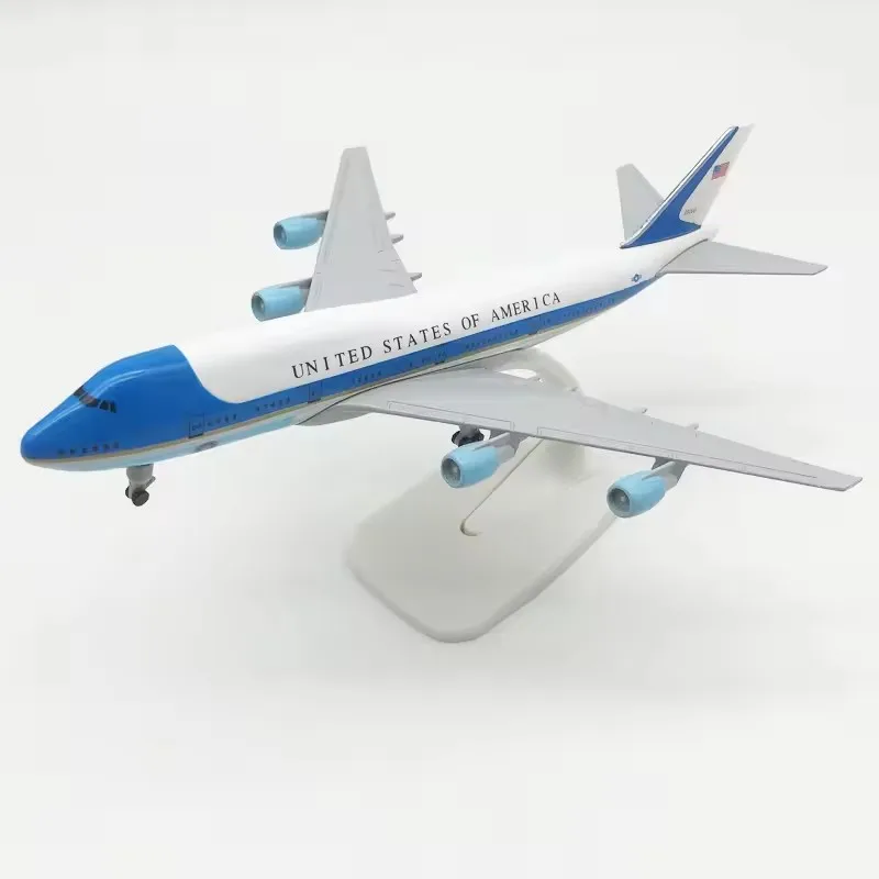 

New Type 16/20cm Model Air Force One B747 Diecast Alloy Airplane Airlines Airways Aircraft With Landing Geer Collection Display